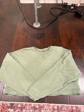 Savage X Fenty Men's Sage Green Crewneck Pullover